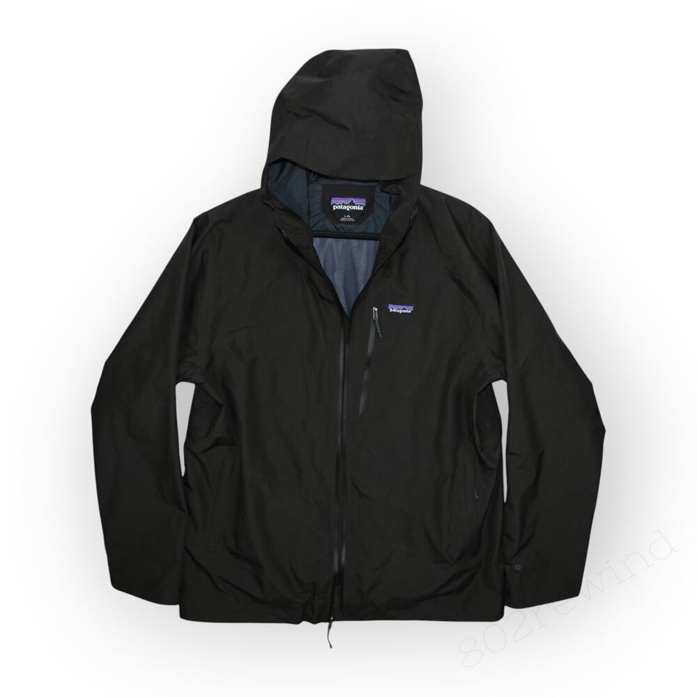 Large Patagonia Powder Town Jacket Black 31625 Ski Snowboard Shell Outdoor - Picture 14 of 15